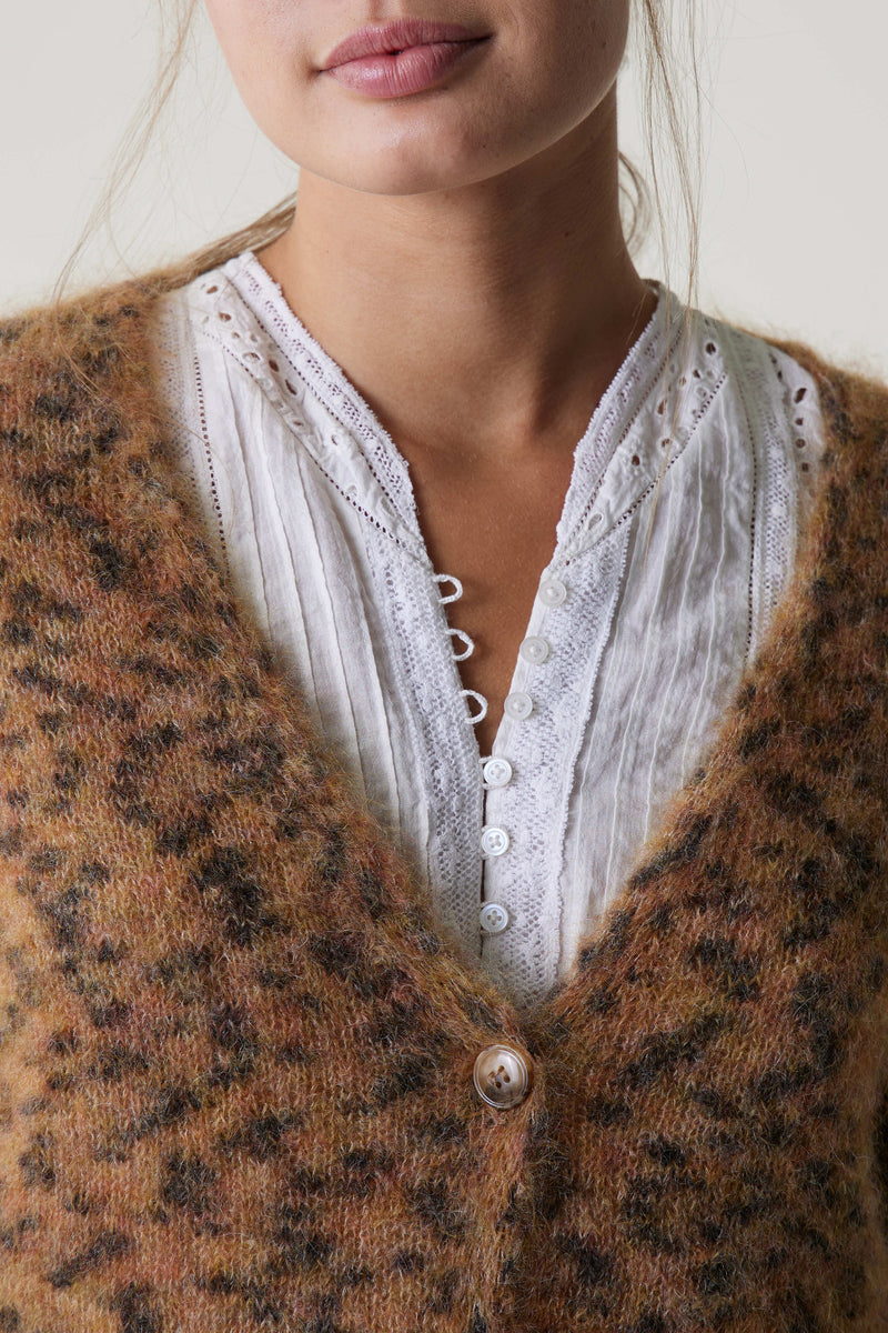 Chaleco Marta Leopard