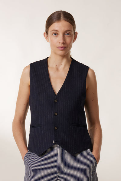 Gilet noir western Jaquard LINCOLN taille S - 3XL - Stars & Stripes