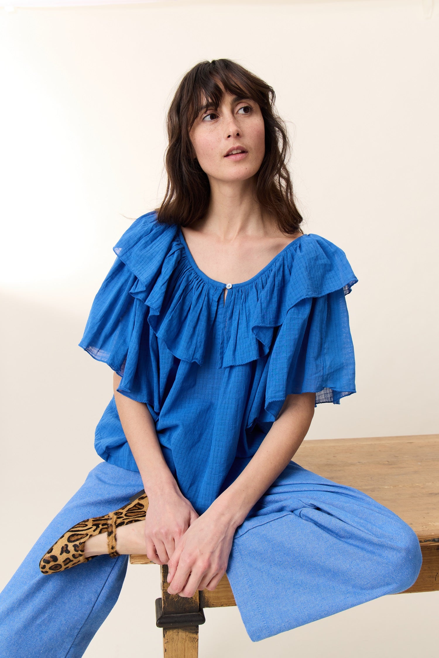 きゃま＊【mother】LIO BLOUSE ネイビー きゃま様専用＊【mother】LIO BLOUSE ネイビー 【公式通販】