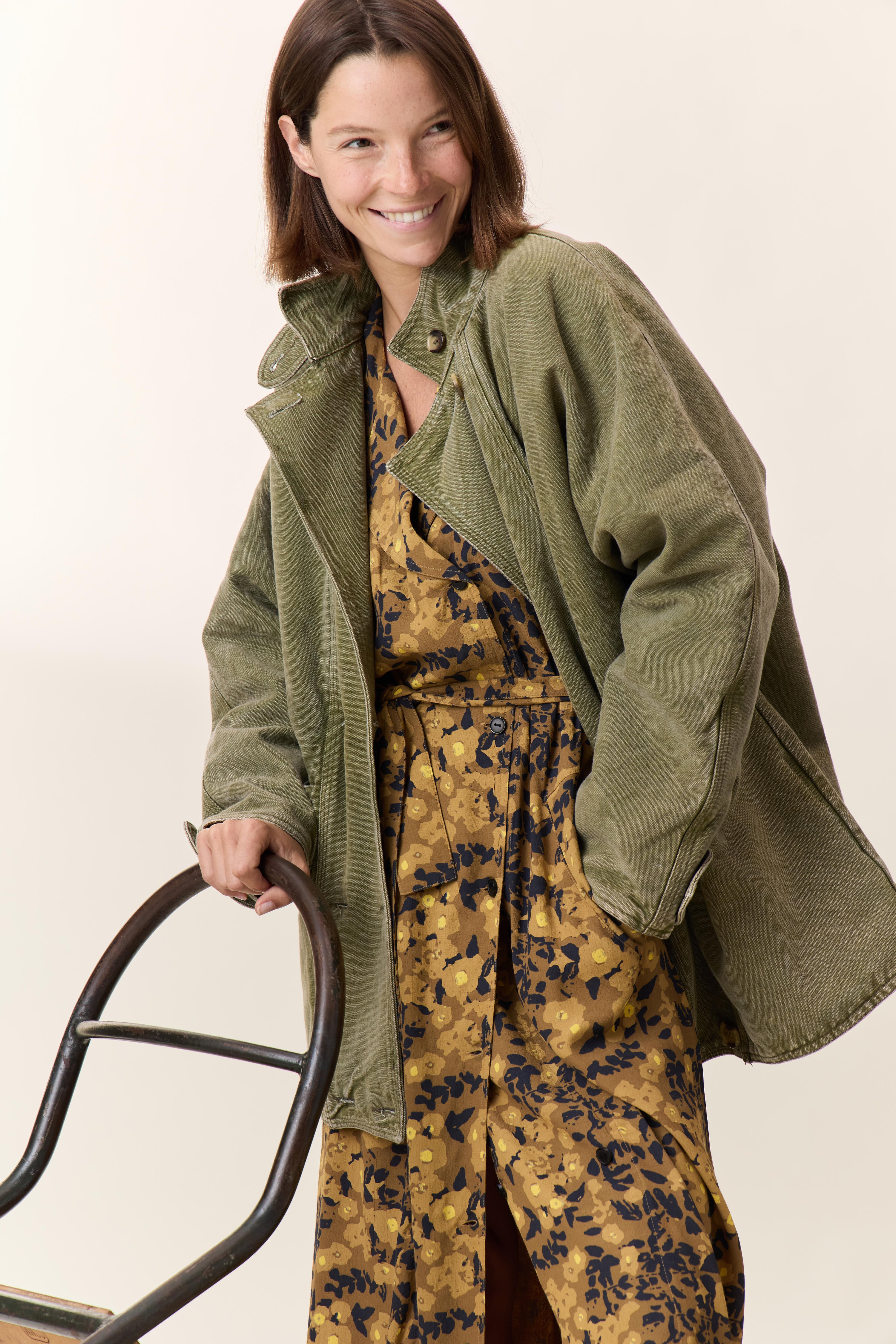Manteau Viktor Kaki | Leon & Harper | Leon & Harper