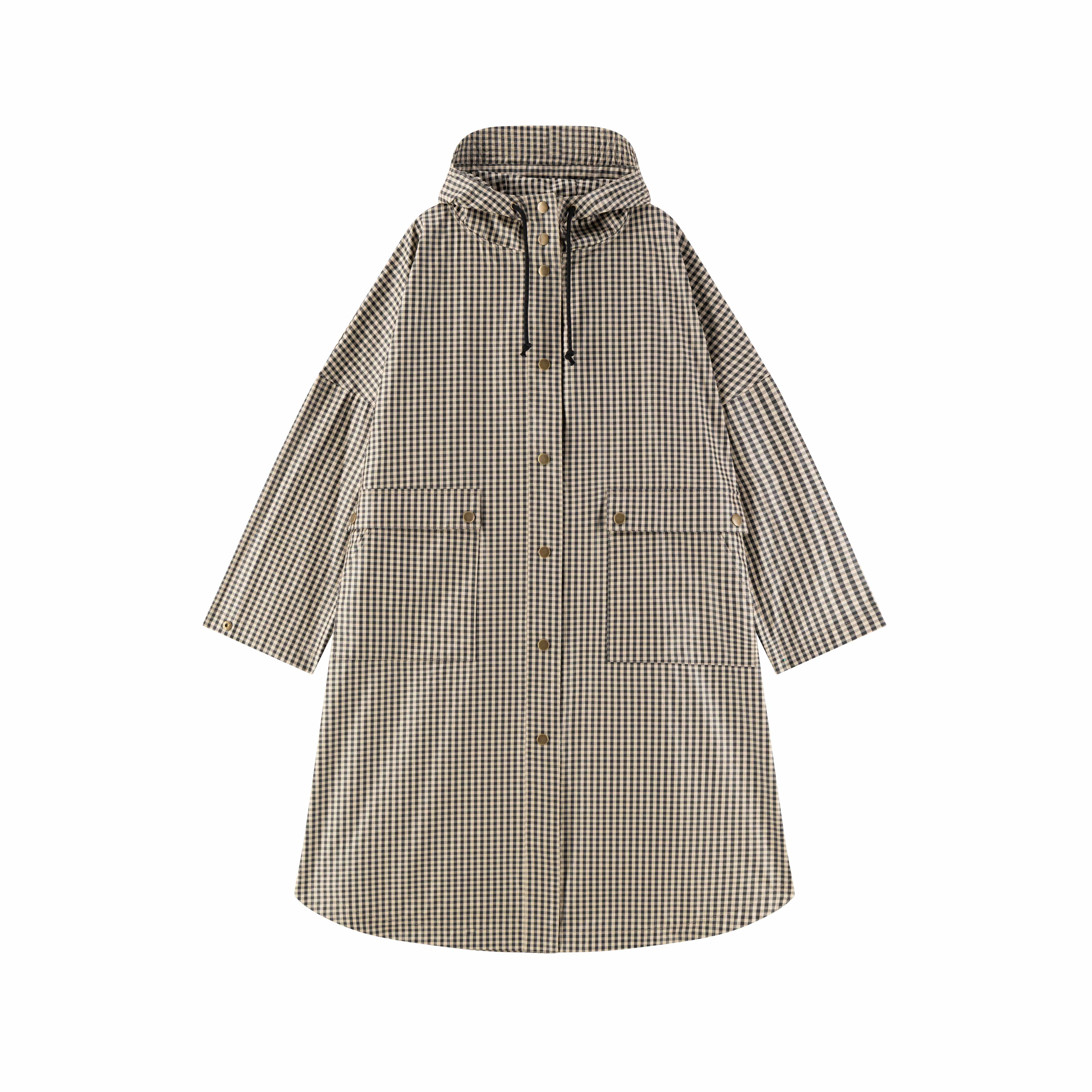 OHGA BOWTIE PONCHO 未使用に近い Vannah Checki Poncho | Leon & Harper