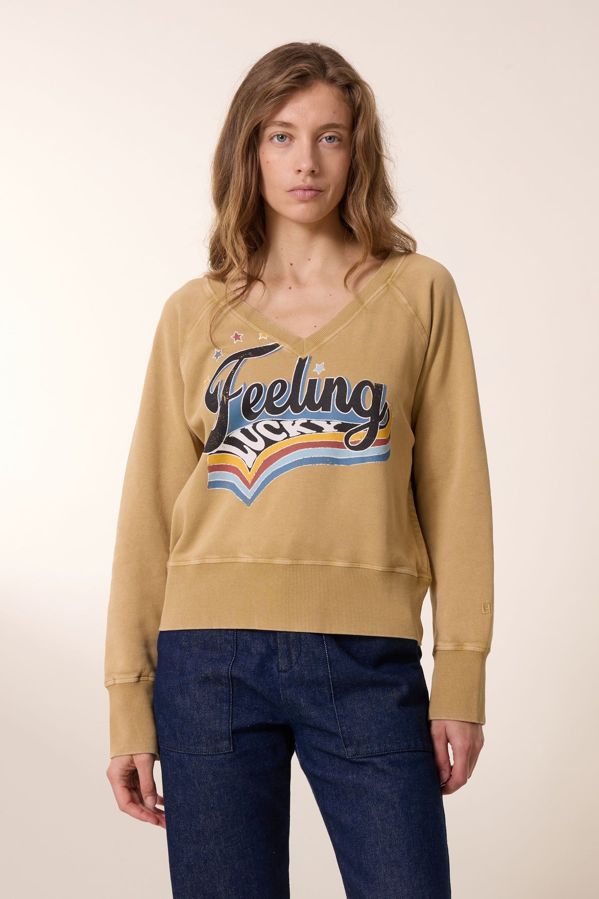 leon harper Sweat Shavi Lucky Beige 2025 Vêtements