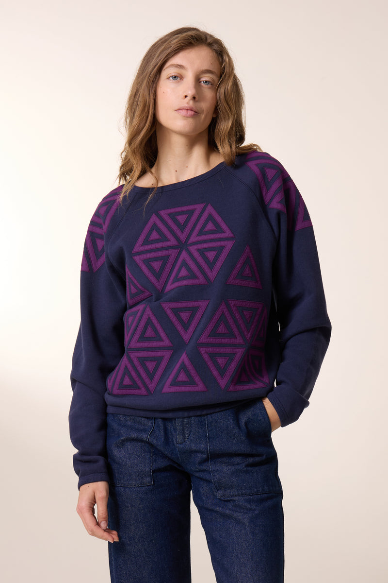 Sudadera Triángulo de brillo