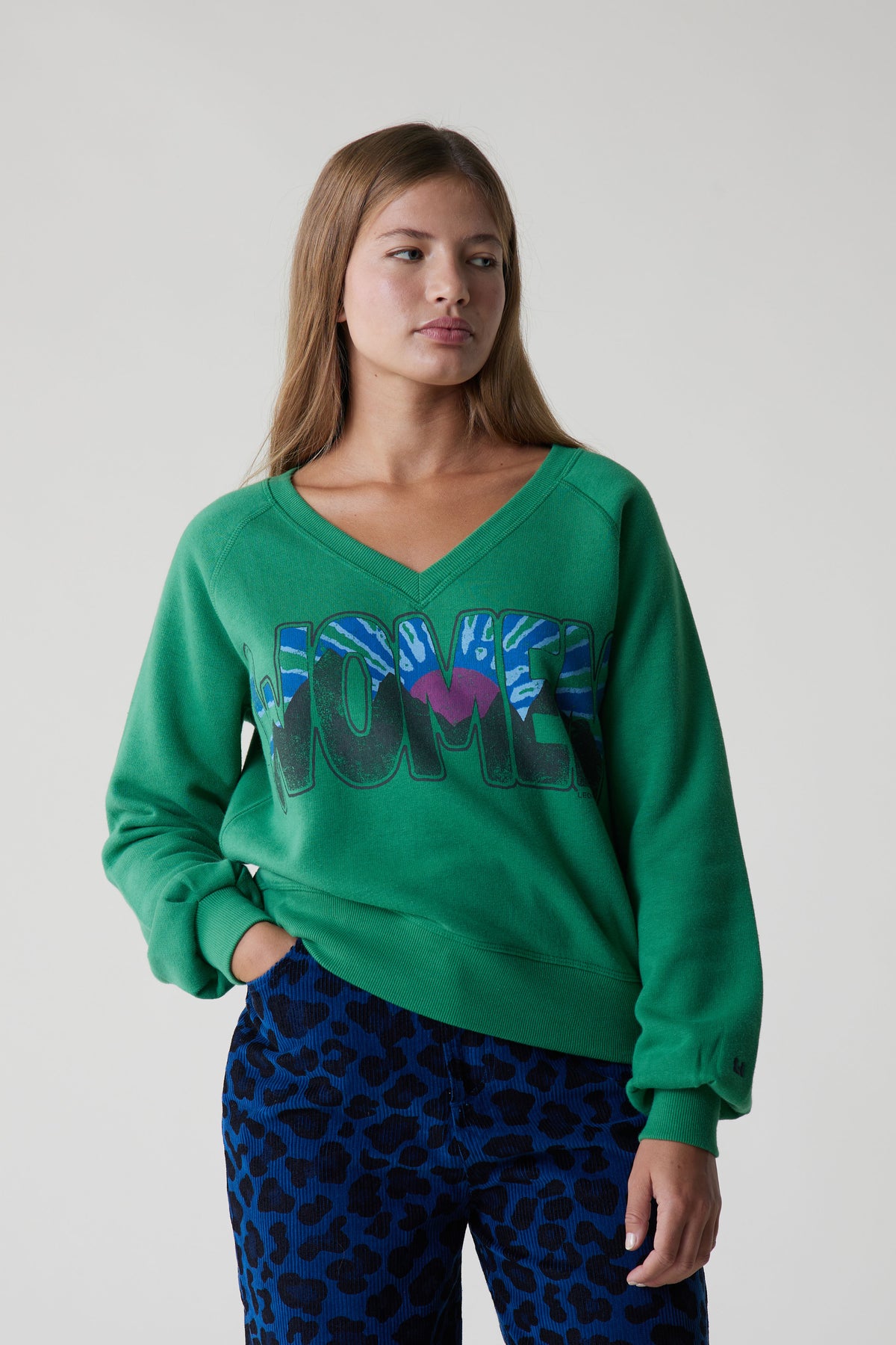 leon harper Sweat Shiva Women Green Outlet Vêtements