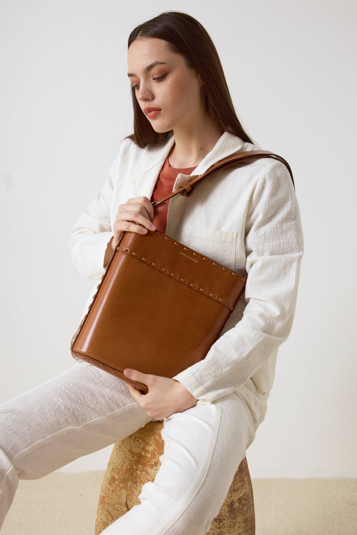 Harper leather crossbody discount bag
